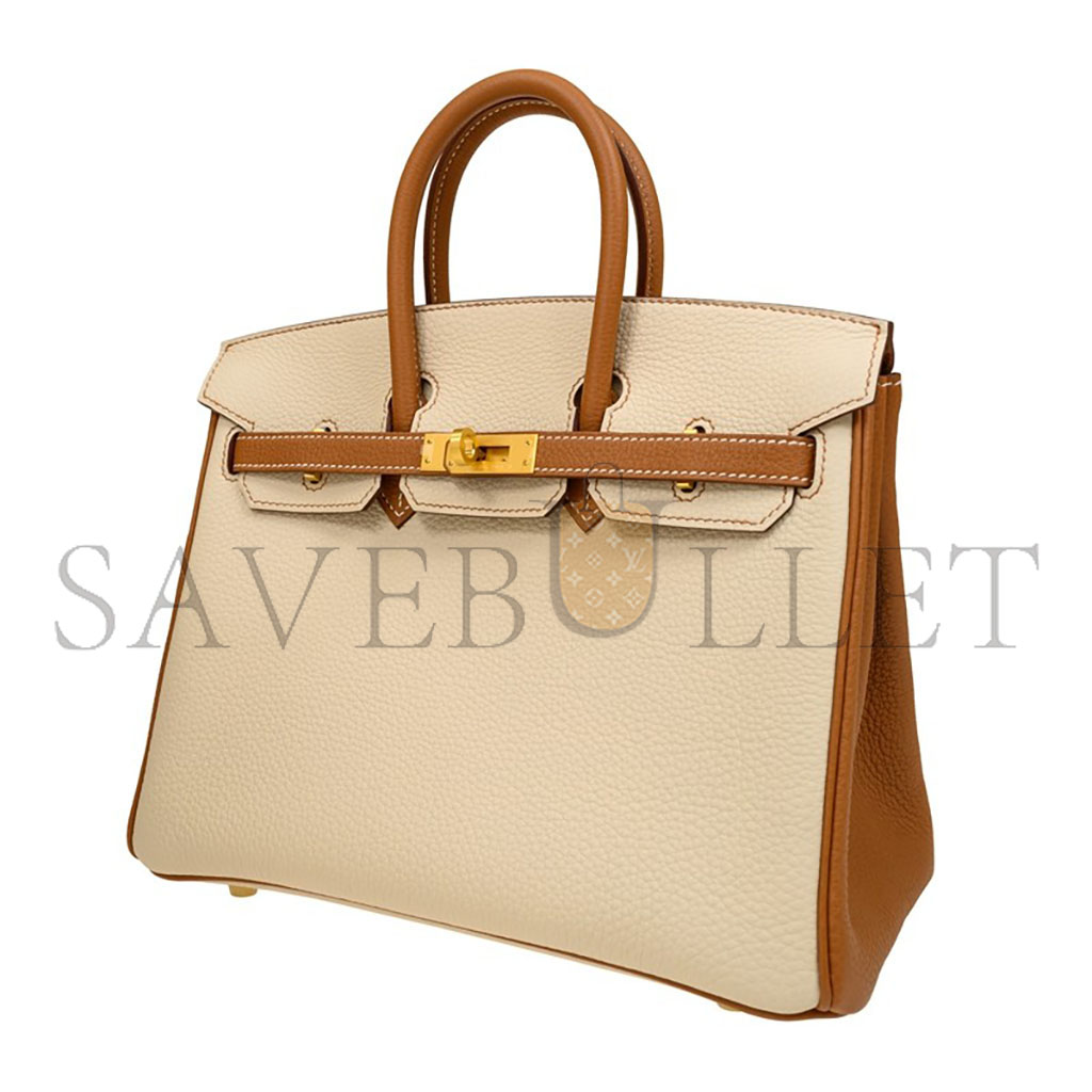 h**mes birkin 30 epsom sellier milkshake white G01den brown gold buckle bag h028368ck3z (30*23*15cm)